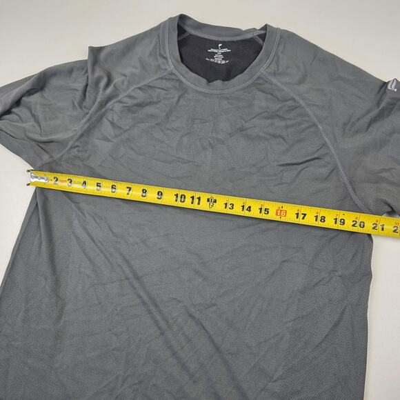 Fabletics Shirt Mens XL Gray Long Sleeve Performance Training Crewneck Athletic - Picture 5 of 9